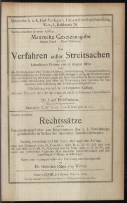 Verordnungsblatt des K.K. Justizministeriums 19180727 Seite: 45