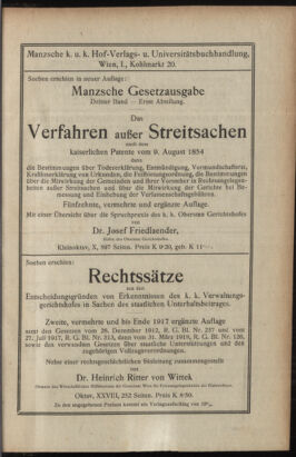 Verordnungsblatt des K.K. Justizministeriums 19180817 Seite: 19