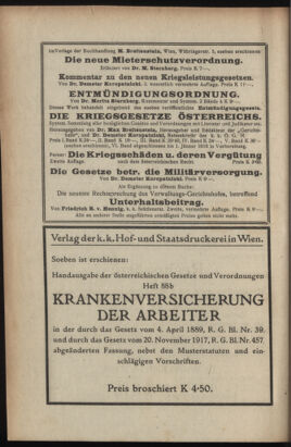 Verordnungsblatt des K.K. Justizministeriums 19180817 Seite: 20