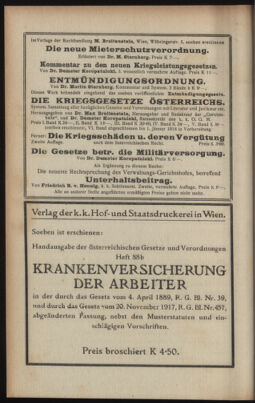 Verordnungsblatt des K.K. Justizministeriums 19180817 Seite: 40