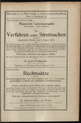 Verordnungsblatt des K.K. Justizministeriums 19180901 Seite: 27