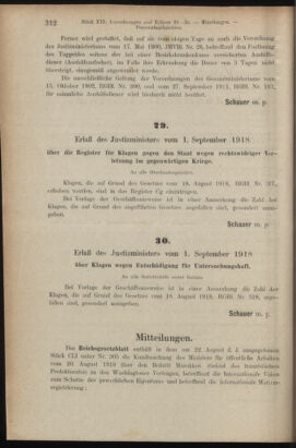 Verordnungsblatt des K.K. Justizministeriums 19180924 Seite: 2