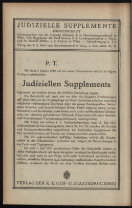 Verordnungsblatt des K.K. Justizministeriums 19180924 Seite: 30