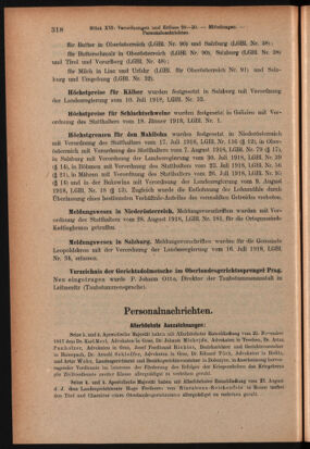 Verordnungsblatt des K.K. Justizministeriums 19180924 Seite: 8