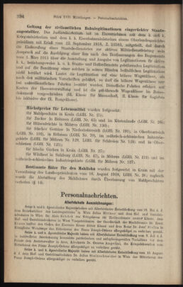 Verordnungsblatt des K.K. Justizministeriums 19181017 Seite: 28