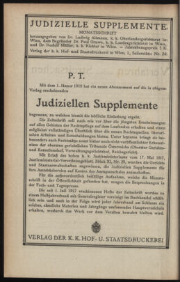 Verordnungsblatt des K.K. Justizministeriums 19181017 Seite: 36