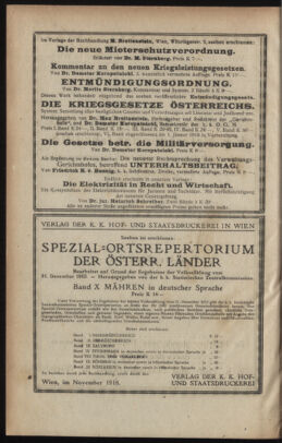 Verordnungsblatt des K.K. Justizministeriums 19181104 Seite: 32