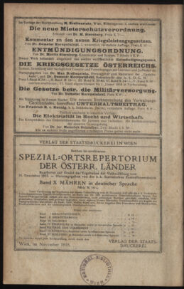 Verordnungsblatt des K.K. Justizministeriums 19181112 Seite: 16