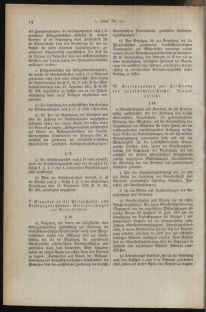 Verordnungsblatt für den Dienstbereich des österreichischen Bundesministeriums für Finanzen 19181216 Seite: 14