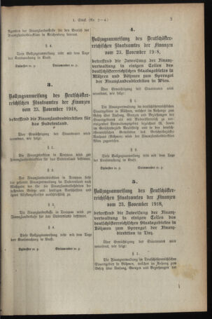 Verordnungsblatt für den Dienstbereich des österreichischen Bundesministeriums für Finanzen 19181216 Seite: 3