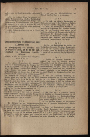 Verordnungsblatt für den Dienstbereich des österreichischen Bundesministeriums für Finanzen 19190110 Seite: 3