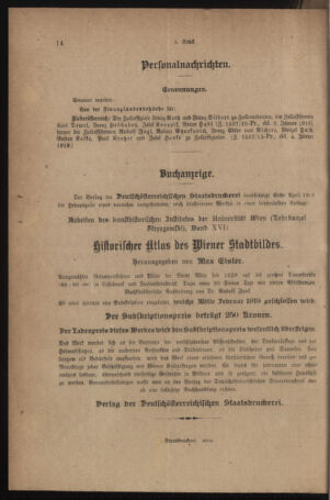 Verordnungsblatt für den Dienstbereich des österreichischen Bundesministeriums für Finanzen 19190115 Seite: 2