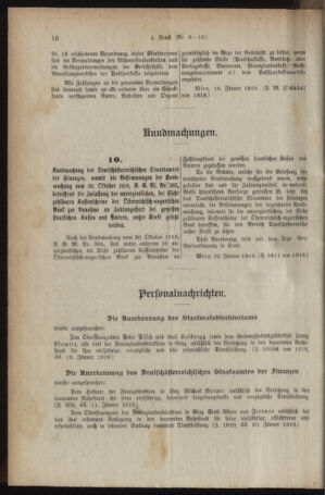 Verordnungsblatt für den Dienstbereich des österreichischen Bundesministeriums für Finanzen 19190127 Seite: 2