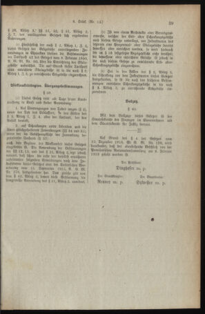 Verordnungsblatt für den Dienstbereich des österreichischen Bundesministeriums für Finanzen 19190214 Seite: 19