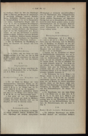 Verordnungsblatt für den Dienstbereich des österreichischen Bundesministeriums für Finanzen 19190214 Seite: 43