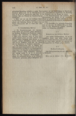 Verordnungsblatt für den Dienstbereich des österreichischen Bundesministeriums für Finanzen 19190225 Seite: 8