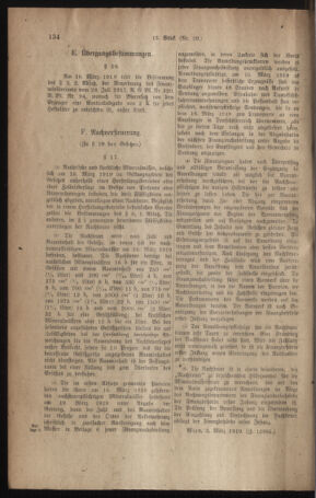 Verordnungsblatt für den Dienstbereich des österreichischen Bundesministeriums für Finanzen 19190305 Seite: 12