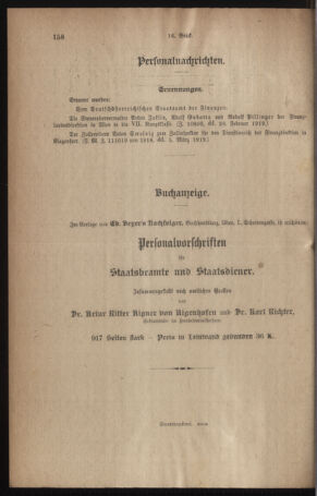 Verordnungsblatt für den Dienstbereich des österreichischen Bundesministeriums für Finanzen 19190311 Seite: 4