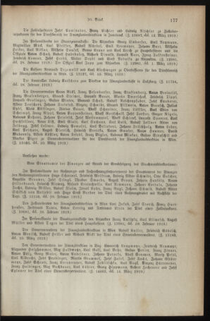 Verordnungsblatt für den Dienstbereich des österreichischen Bundesministeriums für Finanzen 19190324 Seite: 5