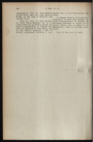 Verordnungsblatt für den Dienstbereich des österreichischen Bundesministeriums für Finanzen 19190328 Seite: 6