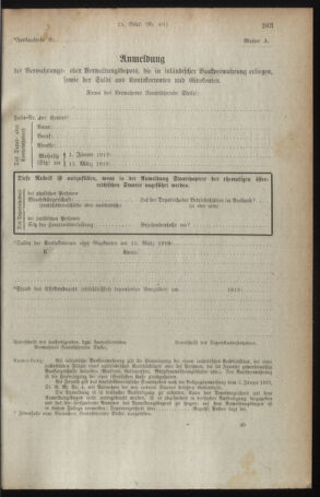 Verordnungsblatt für den Dienstbereich des österreichischen Bundesministeriums für Finanzen 19190416 Seite: 17