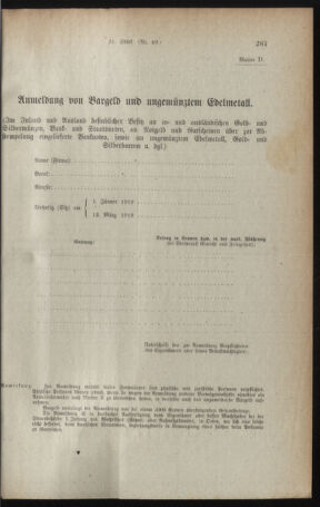 Verordnungsblatt für den Dienstbereich des österreichischen Bundesministeriums für Finanzen 19190416 Seite: 21