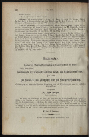 Verordnungsblatt für den Dienstbereich des österreichischen Bundesministeriums für Finanzen 19190416 Seite: 26