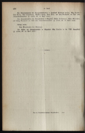 Verordnungsblatt für den Dienstbereich des österreichischen Bundesministeriums für Finanzen 19190428 Seite: 10