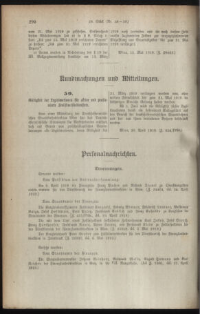 Verordnungsblatt für den Dienstbereich des österreichischen Bundesministeriums für Finanzen 19190514 Seite: 2