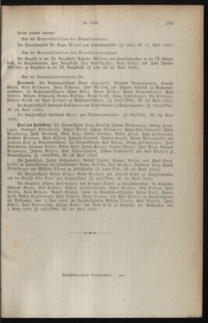 Verordnungsblatt für den Dienstbereich des österreichischen Bundesministeriums für Finanzen 19190514 Seite: 3