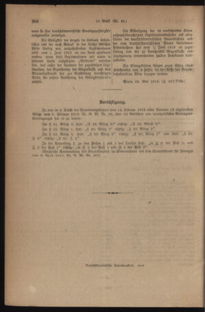 Verordnungsblatt für den Dienstbereich des österreichischen Bundesministeriums für Finanzen 19190528 Seite: 2