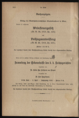 Verordnungsblatt für den Dienstbereich des österreichischen Bundesministeriums für Finanzen 19190529 Seite: 10