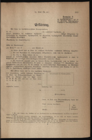 Verordnungsblatt für den Dienstbereich des österreichischen Bundesministeriums für Finanzen 19190529 Seite: 5