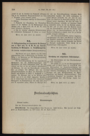 Verordnungsblatt für den Dienstbereich des österreichischen Bundesministeriums für Finanzen 19190627 Seite: 2