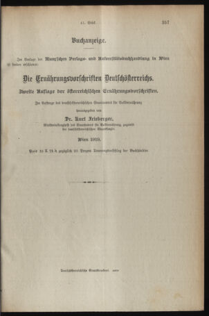 Verordnungsblatt für den Dienstbereich des österreichischen Bundesministeriums für Finanzen 19190627 Seite: 3