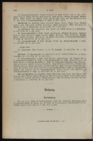 Verordnungsblatt für den Dienstbereich des österreichischen Bundesministeriums für Finanzen 19190728 Seite: 10