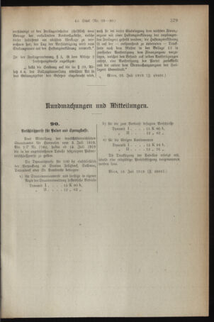 Verordnungsblatt für den Dienstbereich des österreichischen Bundesministeriums für Finanzen 19190728 Seite: 5