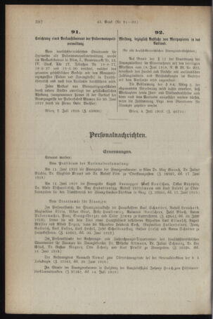 Verordnungsblatt für den Dienstbereich des österreichischen Bundesministeriums für Finanzen 19190728 Seite: 8