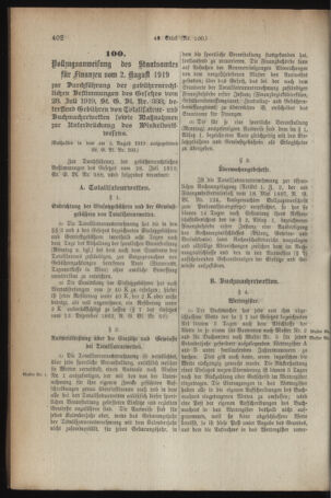 Verordnungsblatt für den Dienstbereich des österreichischen Bundesministeriums für Finanzen 19190807 Seite: 6