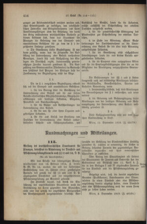 Verordnungsblatt für den Dienstbereich des österreichischen Bundesministeriums für Finanzen 19190917 Seite: 2