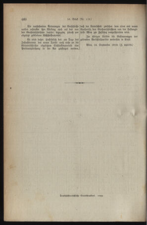 Verordnungsblatt für den Dienstbereich des österreichischen Bundesministeriums für Finanzen 19190920 Seite: 2