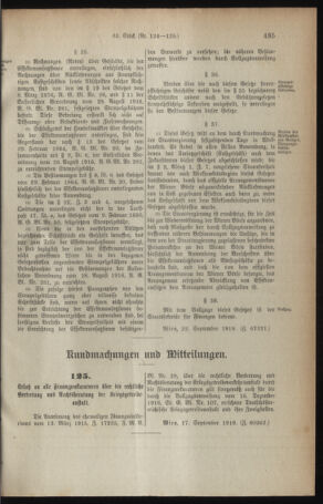 Verordnungsblatt für den Dienstbereich des österreichischen Bundesministeriums für Finanzen 19191003 Seite: 11