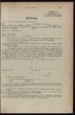 Verordnungsblatt für den Dienstbereich des österreichischen Bundesministeriums für Finanzen 19191015 Seite: 5