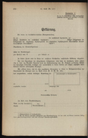 Verordnungsblatt für den Dienstbereich des österreichischen Bundesministeriums für Finanzen 19191015 Seite: 6