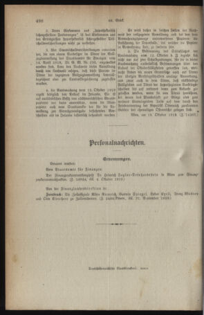 Verordnungsblatt für den Dienstbereich des österreichischen Bundesministeriums für Finanzen 19191021 Seite: 2