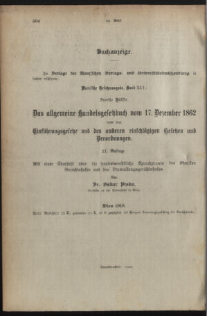 Verordnungsblatt für den Dienstbereich des österreichischen Bundesministeriums für Finanzen 19191031 Seite: 4