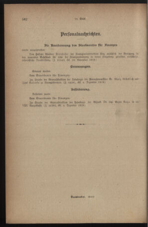 Verordnungsblatt für den Dienstbereich des österreichischen Bundesministeriums für Finanzen 19191210 Seite: 6