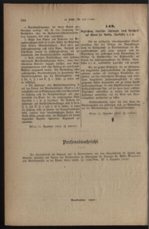 Verordnungsblatt für den Dienstbereich des österreichischen Bundesministeriums für Finanzen 19191214 Seite: 2