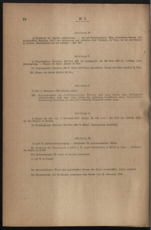 Verordnungsblatt für den Dienstbereich des österreichischen Bundesministeriums für Finanzen 19191230 Seite: 116