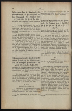 Verordnungsblatt für den Dienstbereich des österreichischen Bundesministeriums für Finanzen 19191230 Seite: 126